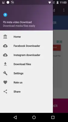 Fb insta video Download android App screenshot 6